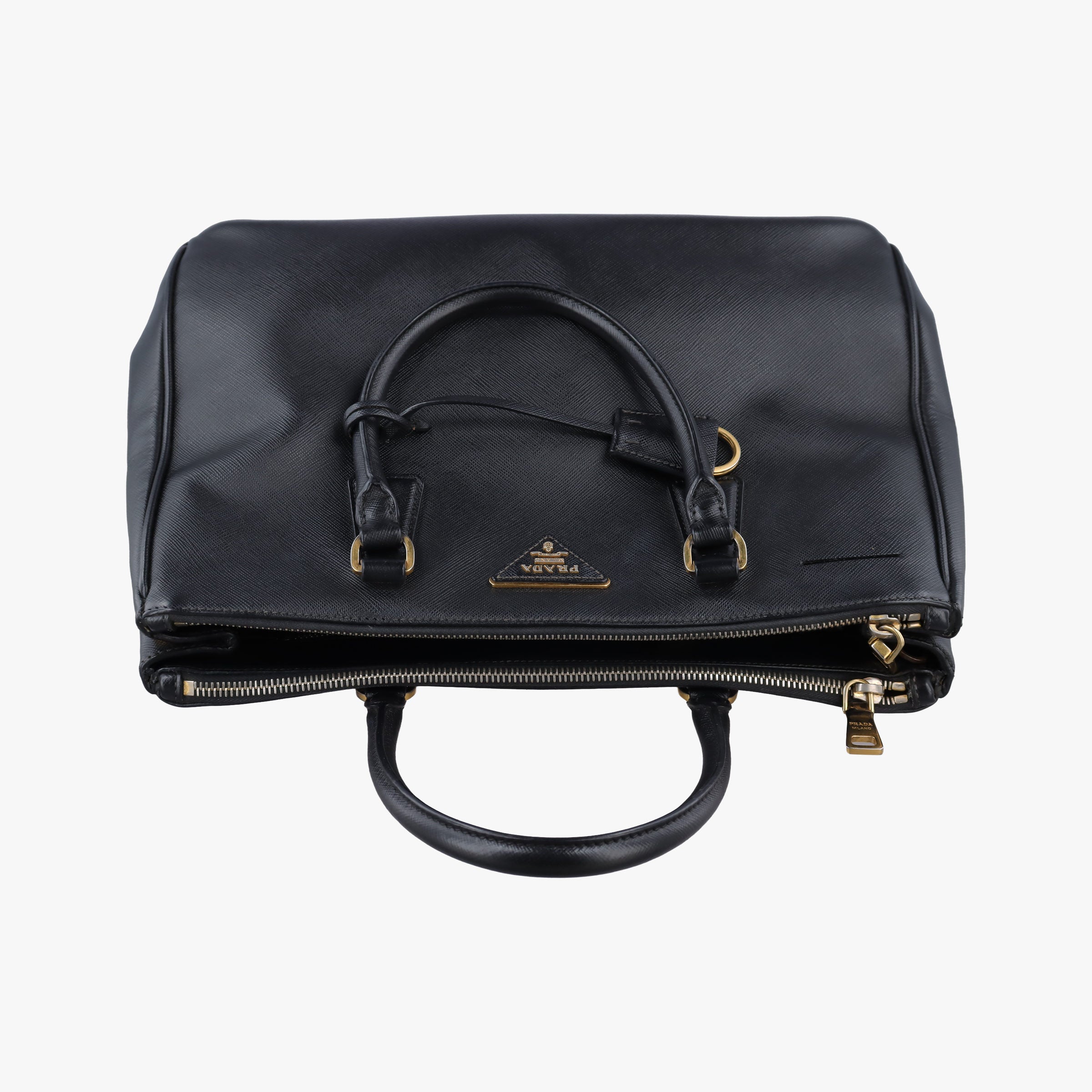 Vintage Prada Galleria Black SAFFIANO Leather BN2274 shoulderbag | stylenewstar