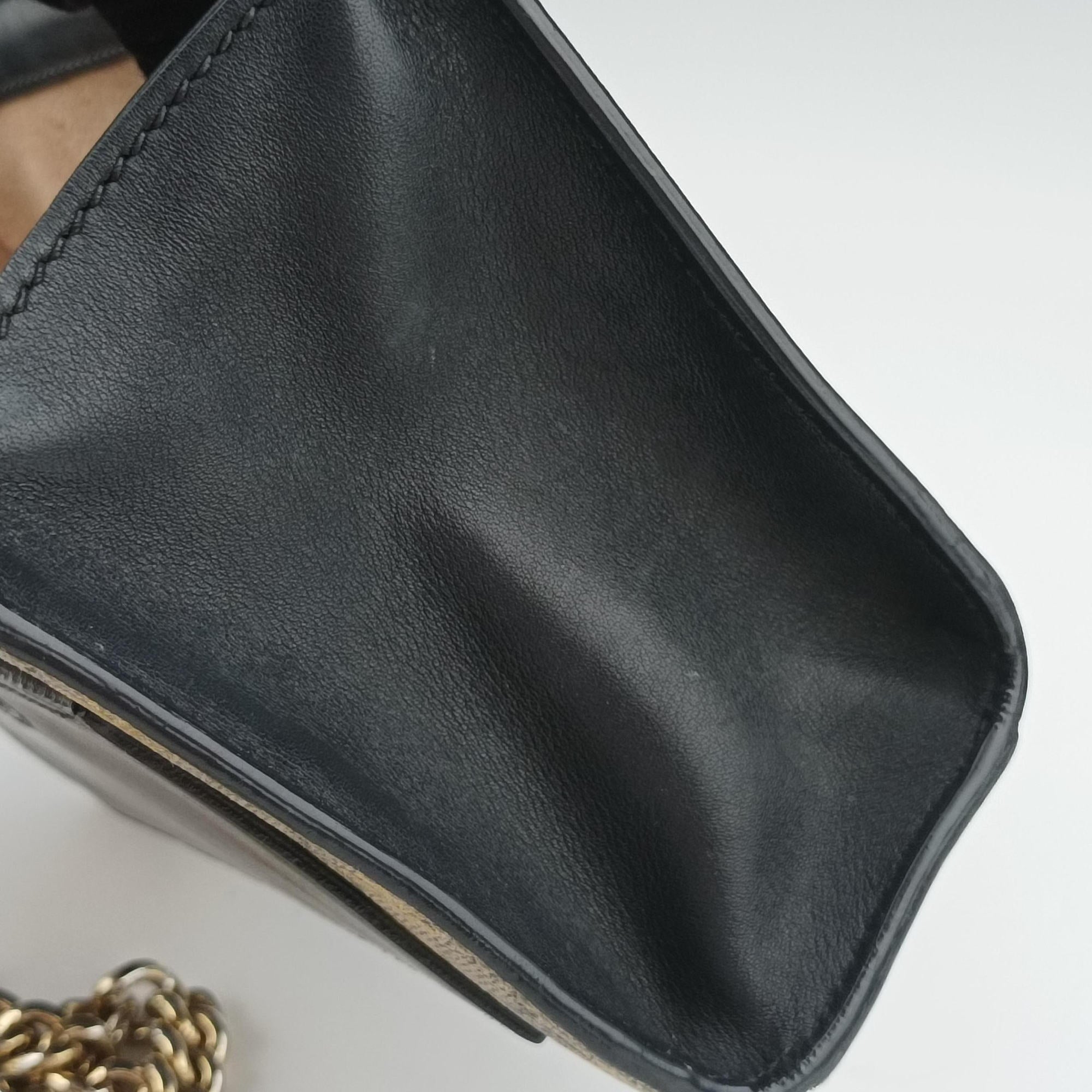 Vintage Gucci Padlock Beige x Black PVC coated canvas x leather 409487 shoulderbag | stylenewstar