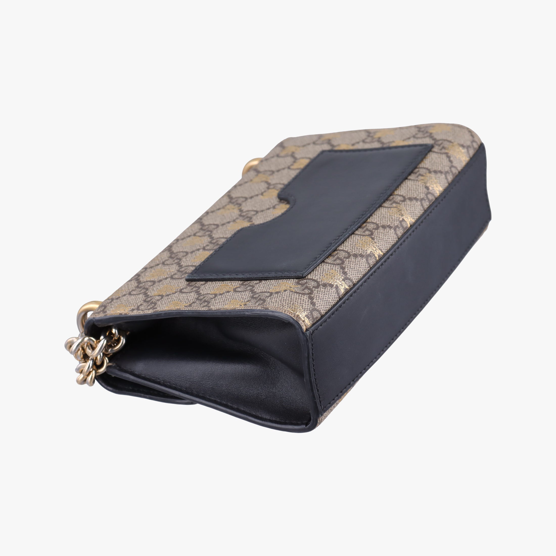 Vintage Gucci Padlock Beige x Black PVC coated canvas x leather 409487 shoulderbag | stylenewstar