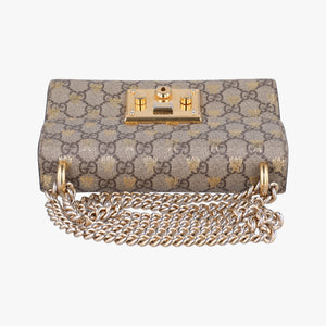 Vintage Gucci Padlock Beige x Black PVC coated canvas x leather 409487 shoulderbag | stylenewstar