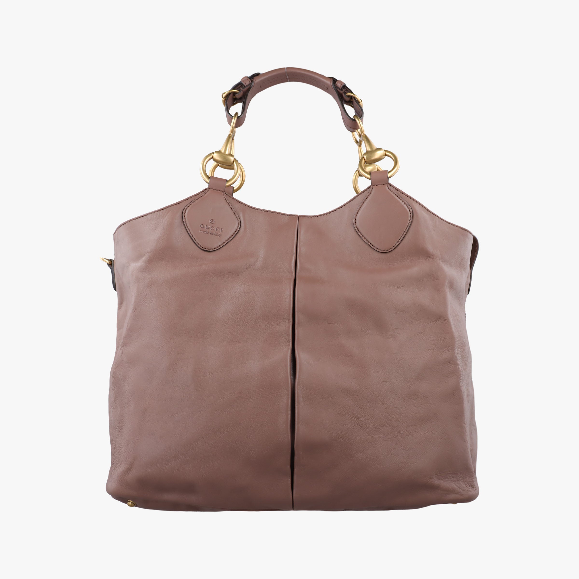 Secondhand Gucci Horsebit Slim Pink leather 309579 handbag | stylenewstar