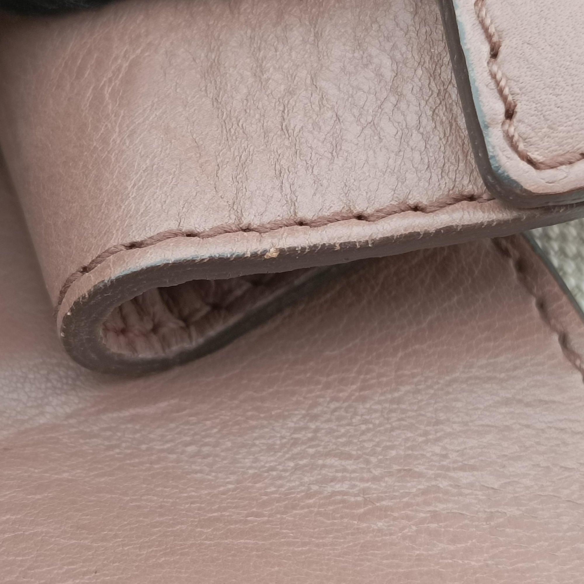 Secondhand Gucci Horsebit Slim Pink leather 309579 handbag | stylenewstar