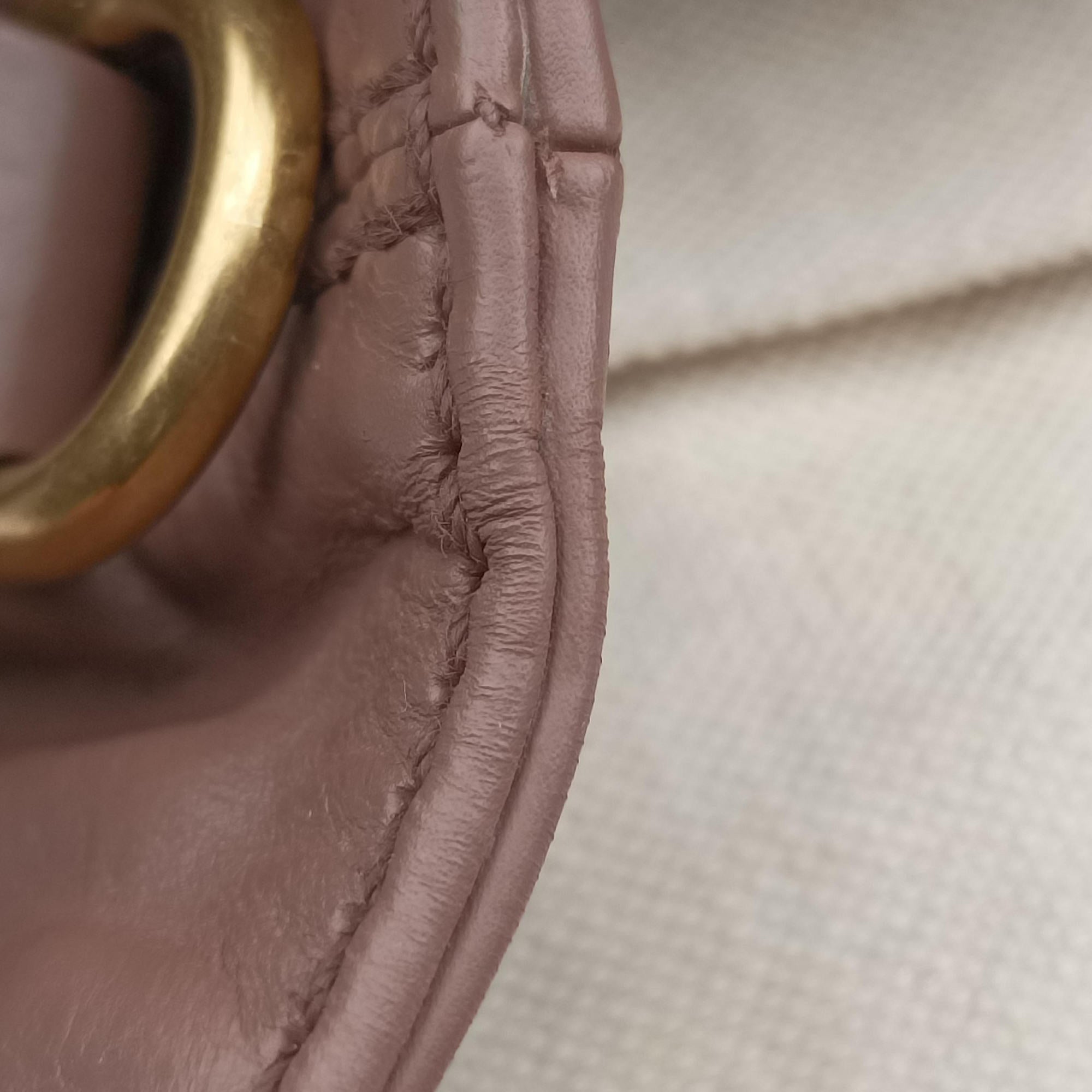 Secondhand Gucci Horsebit Slim Pink leather 309579 handbag | stylenewstar