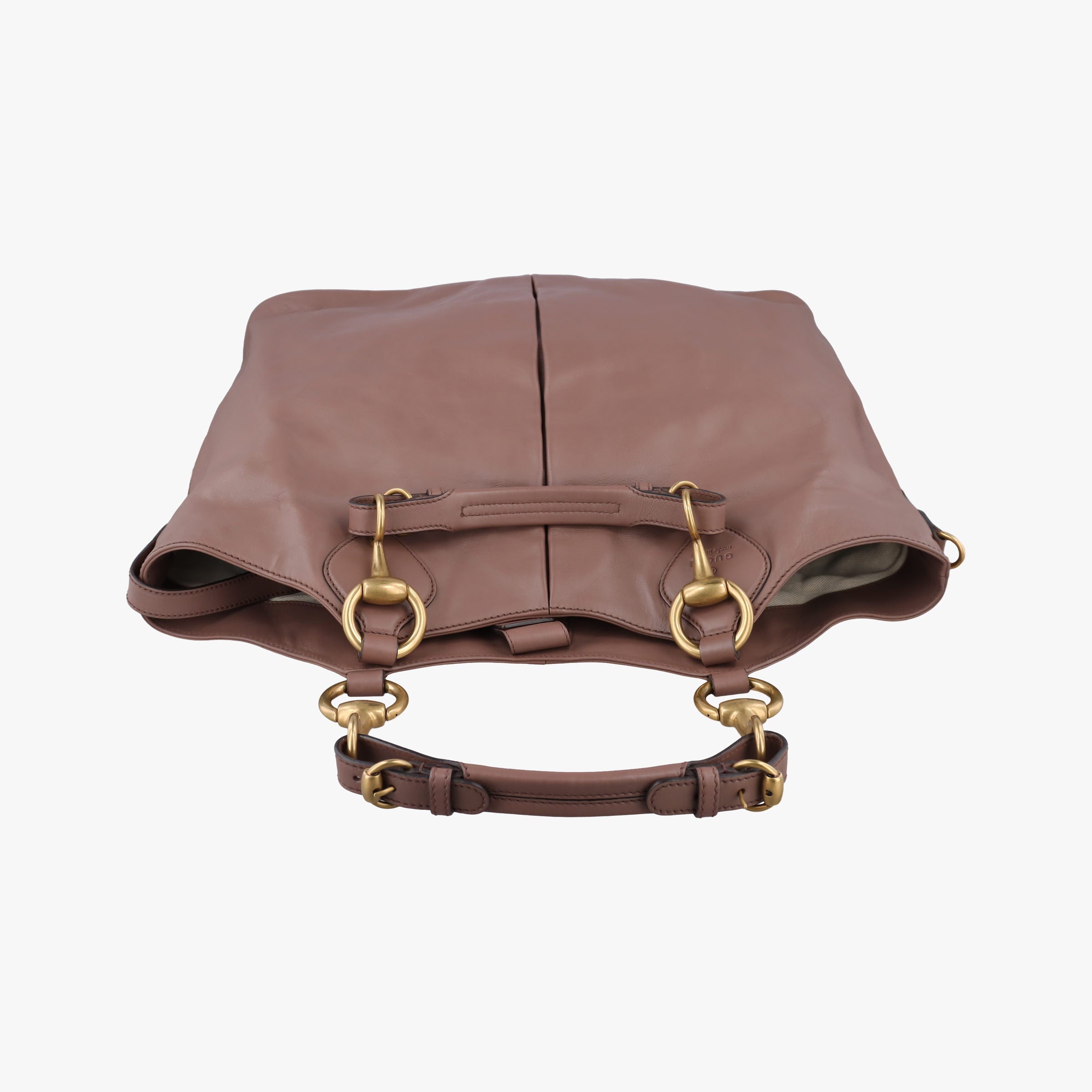 Secondhand Gucci Horsebit Slim Pink leather 309579 handbag | stylenewstar