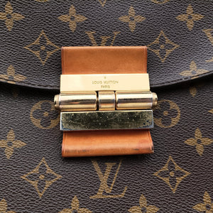 Secondhand Louis Vuitton OLYMPE Brown×QUETSCHE Monogram Canvas×calf leather M40926 shoulderbag | stylenewstar