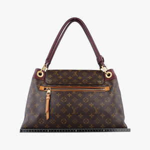 Secondhand Louis Vuitton OLYMPE Brown×QUETSCHE Monogram Canvas×calf leather M40926 shoulderbag | stylenewstar