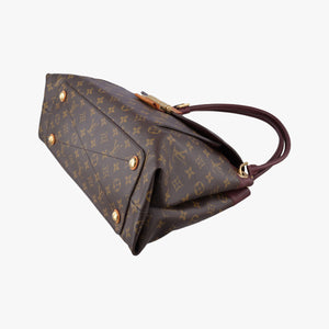 Secondhand Louis Vuitton OLYMPE Brown×QUETSCHE Monogram Canvas×calf leather M40926 shoulderbag | stylenewstar
