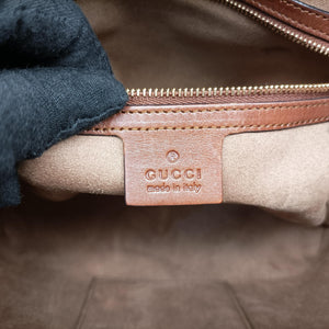 Pre-owned Gucci GG Blooms Brown PVC coated canvas 429147 shoulderbag | stylenewstar