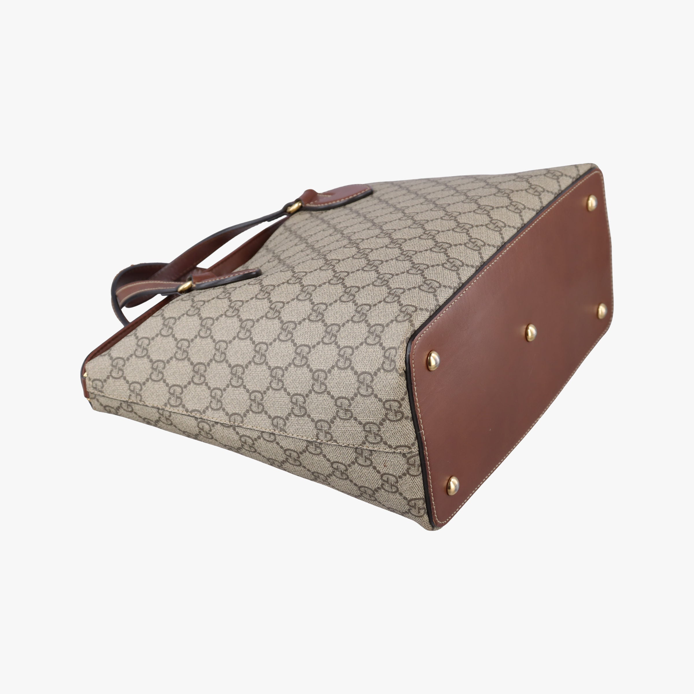 Pre-owned Gucci GG Blooms Brown PVC coated canvas 429147 shoulderbag | stylenewstar