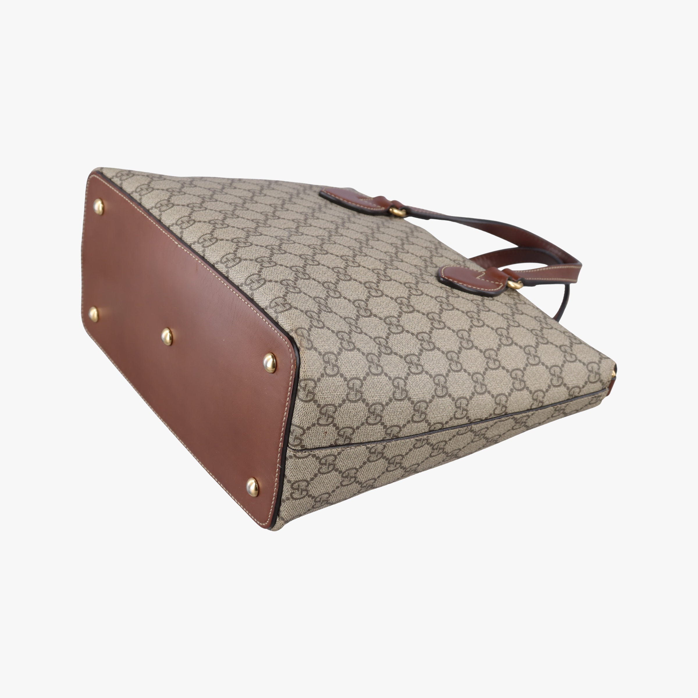 Pre-owned Gucci GG Blooms Brown PVC coated canvas 429147 shoulderbag | stylenewstar