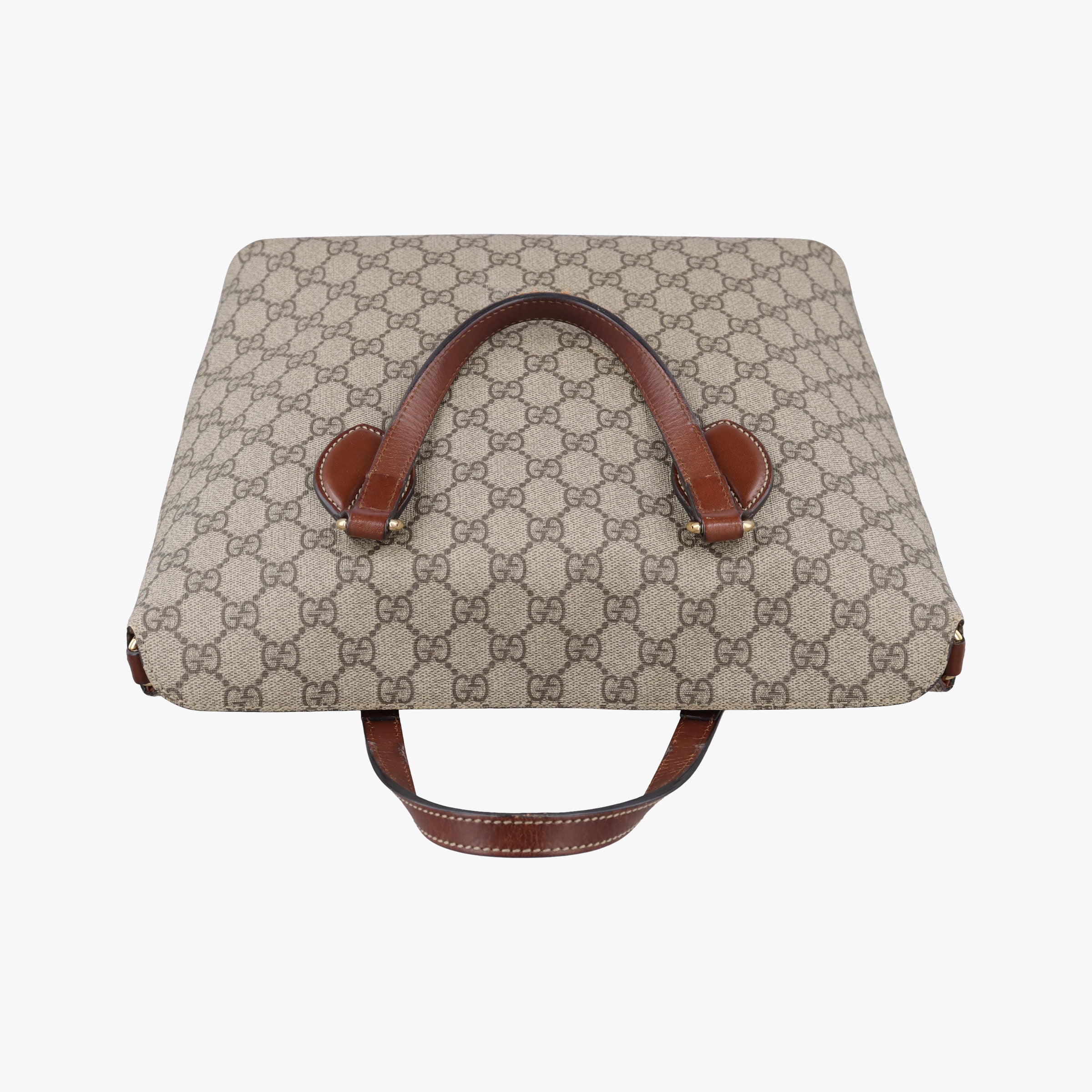 Pre-owned Gucci GG Blooms Brown PVC coated canvas 429147 shoulderbag | stylenewstar