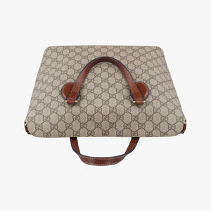 Pre-owned Gucci GG Blooms Brown PVC coated canvas 429147 shoulderbag | stylenewstar