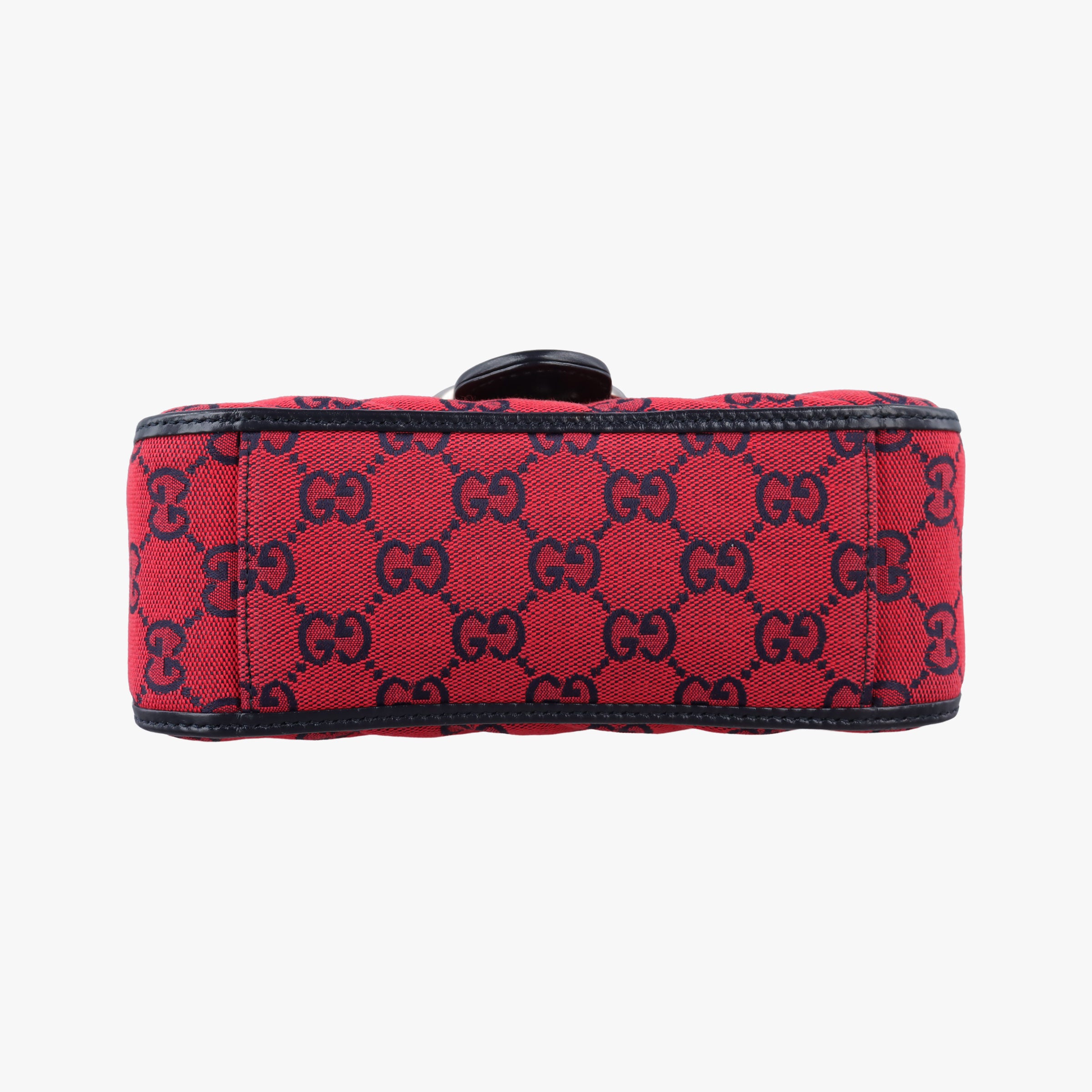 Secondhand Gucci GG Marmont Red×Black canvas 583571 shoulderbag | stylenewstar
