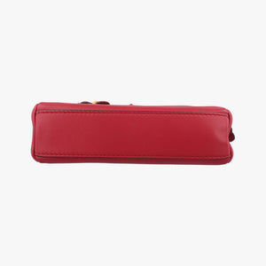 Pre-owned Fendi Micro Peekaboo Red×multi lambskin 8M0355 shoulderbag | stylenewstar