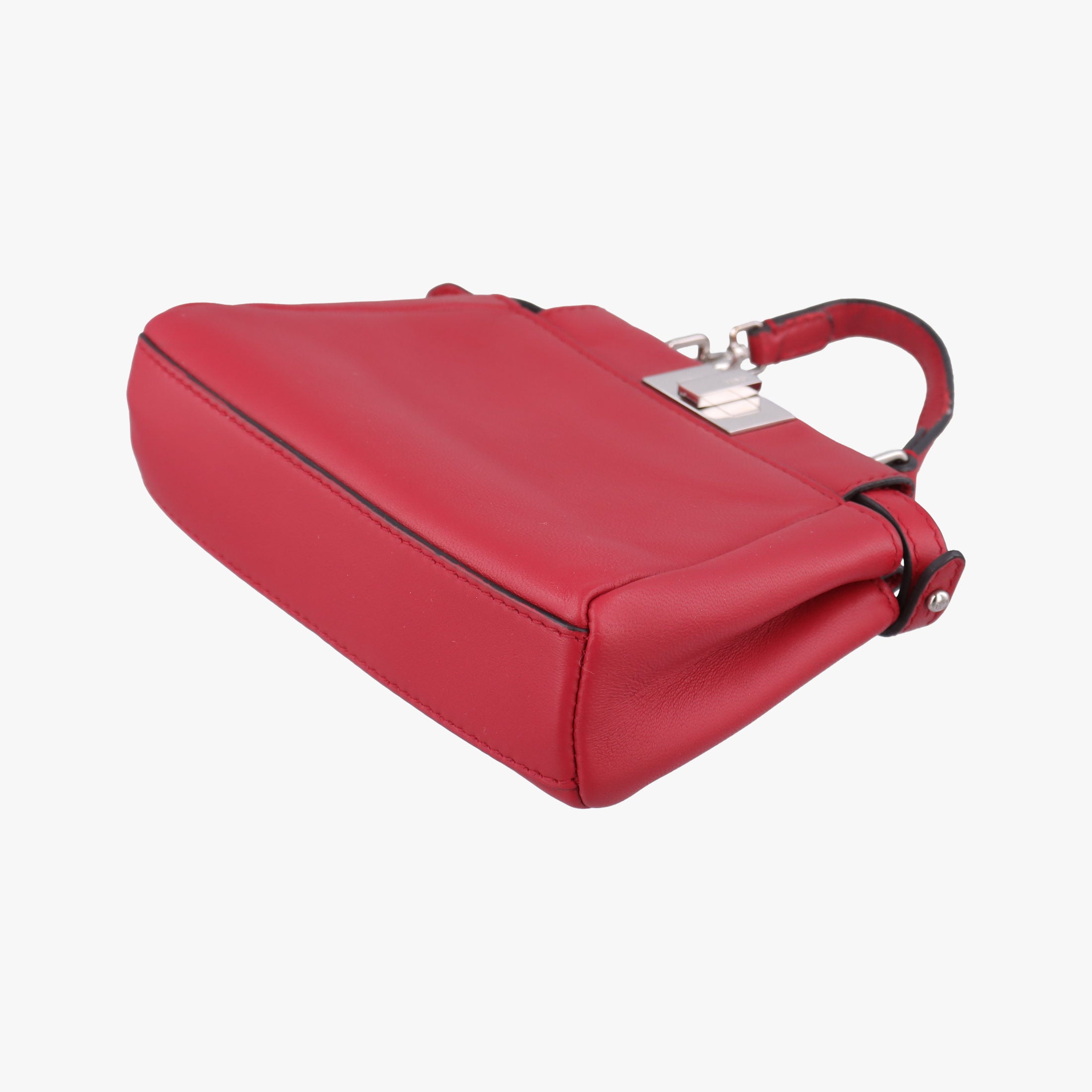 Pre-owned Fendi Micro Peekaboo Red×multi lambskin 8M0355 shoulderbag | stylenewstar