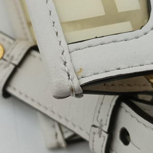 Secondhand Fendi Runaway Shopper White PVC coated canvas×Leather 8BH353 shoulderbag | stylenewstar