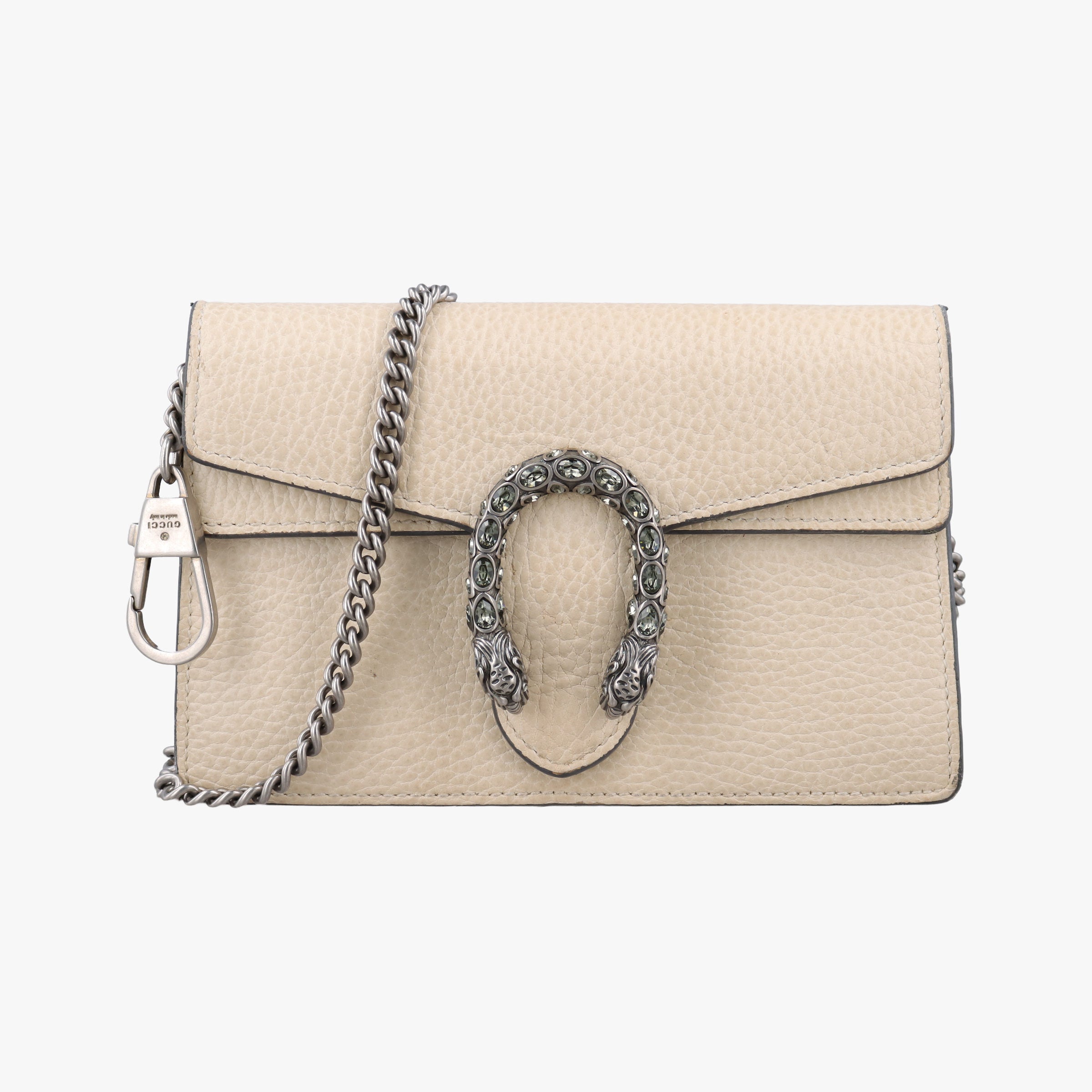 Pre-owned Gucci Dionysus White Leather 476432 shoulderbag | stylenewstar