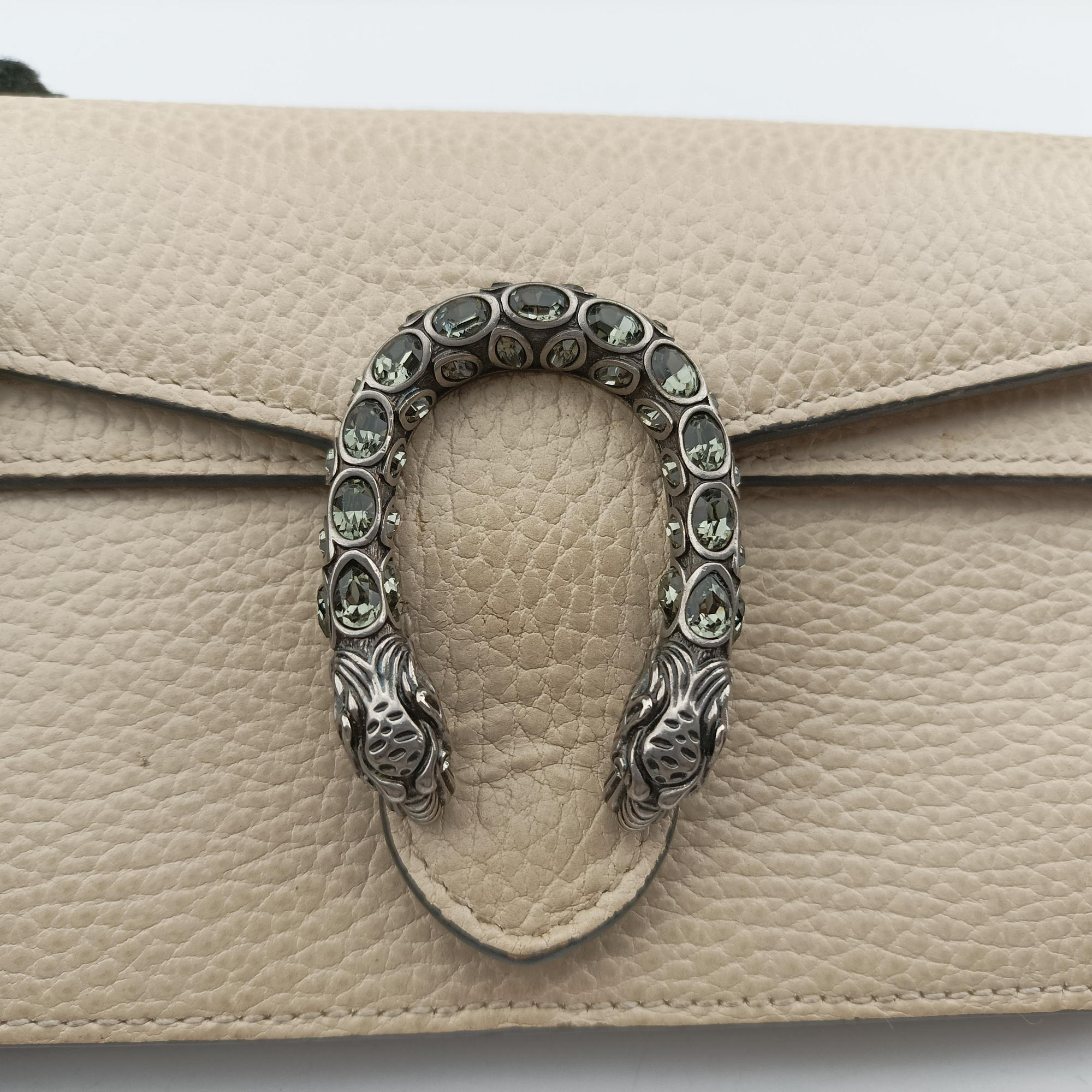 Pre-owned Gucci Dionysus White Leather 476432 shoulderbag | stylenewstar