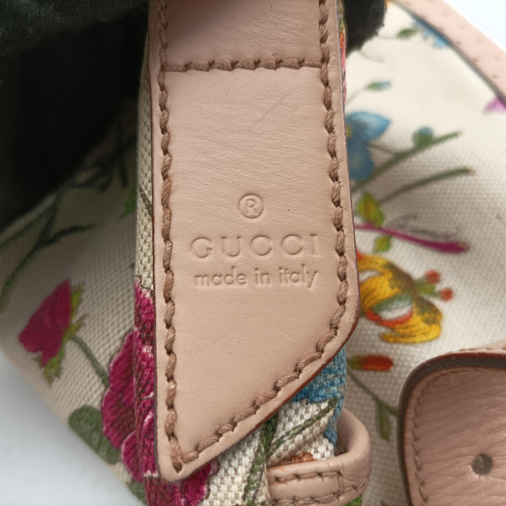 Pre-owned Gucci Flora Multicolour canvas×leather 145857 shoulderbag | stylenewstar