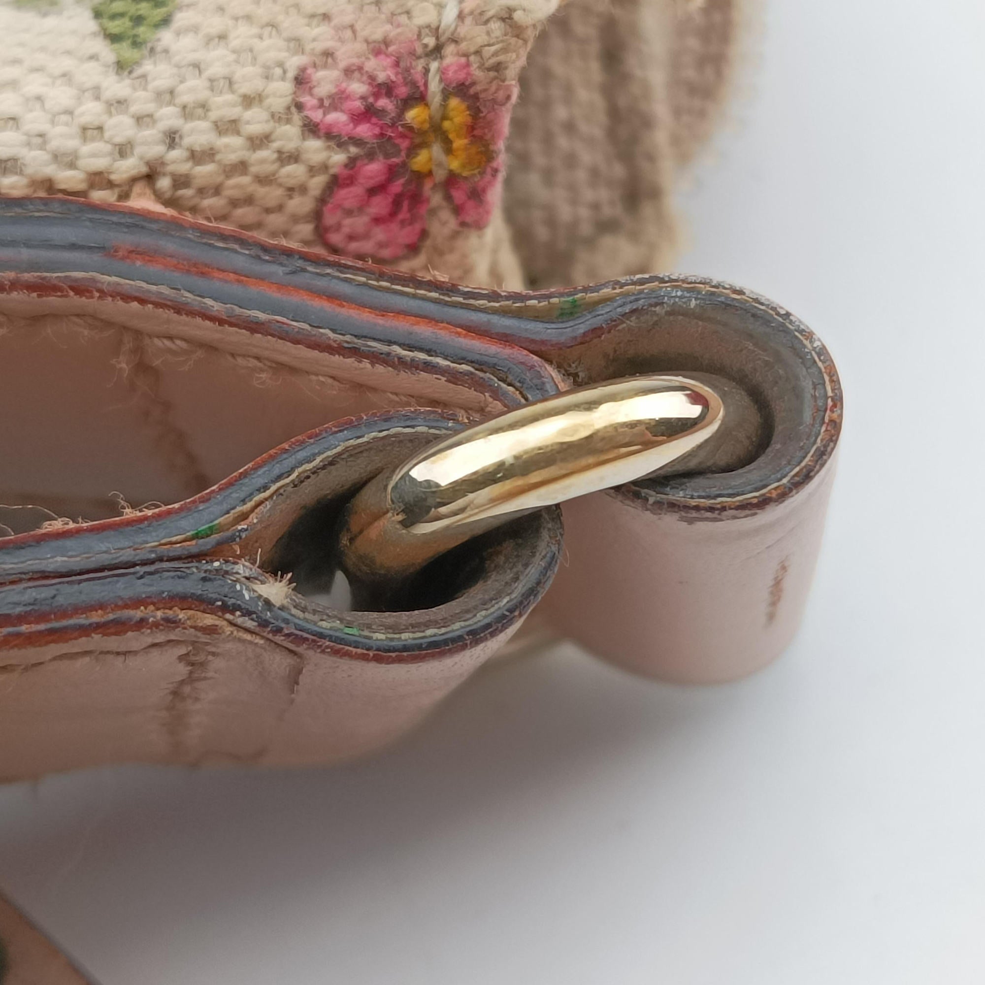 Pre-owned Gucci Flora Multicolour canvas×leather 145857 shoulderbag | stylenewstar