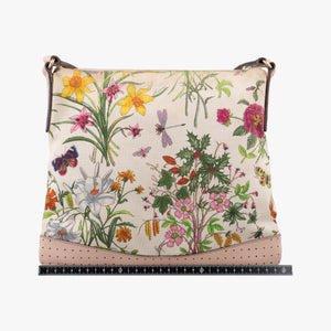 Pre-owned Gucci Flora Multicolour canvas×leather 145857 shoulderbag | stylenewstar