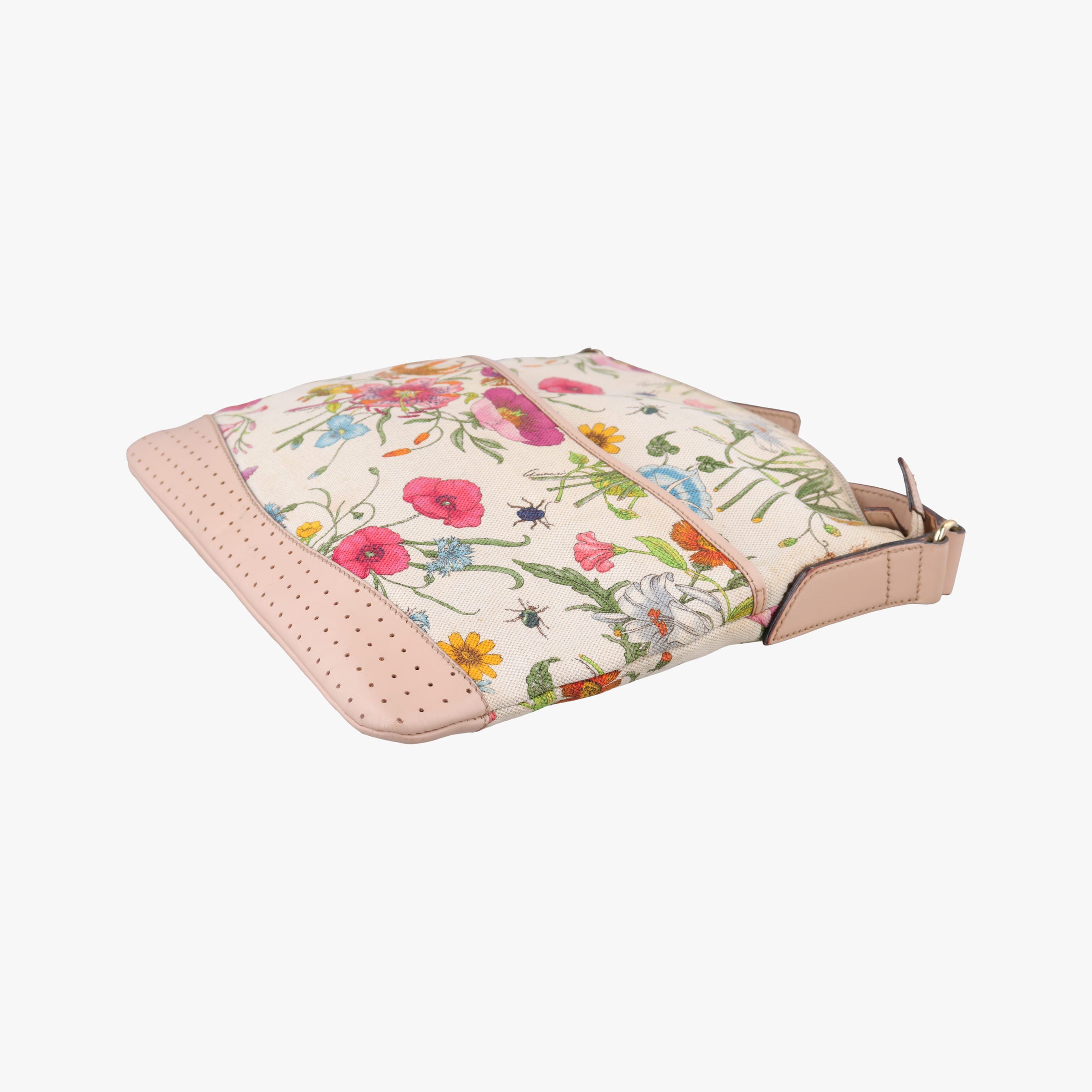 Pre-owned Gucci Flora Multicolour canvas×leather 145857 shoulderbag | stylenewstar
