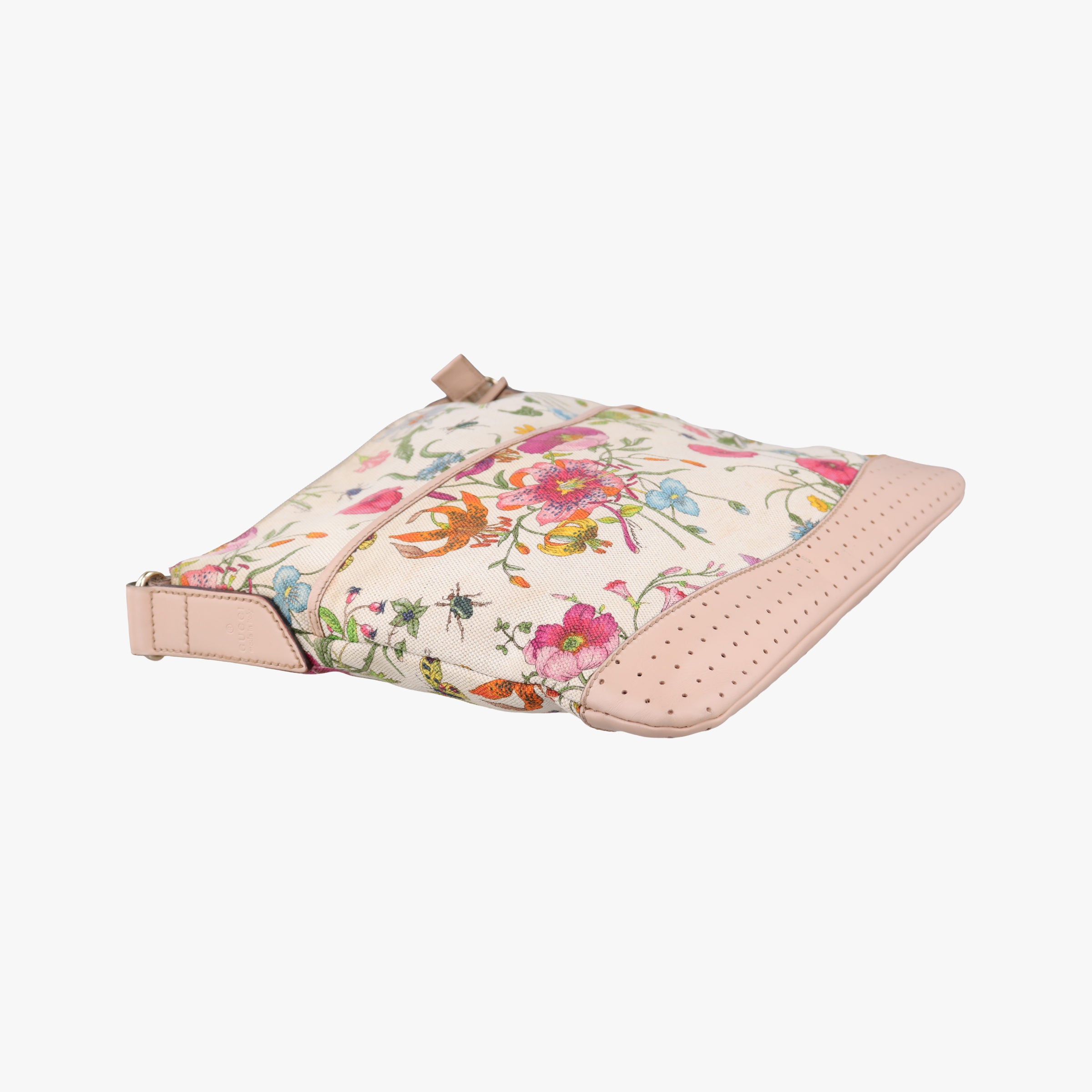 Pre-owned Gucci Flora Multicolour canvas×leather 145857 shoulderbag | stylenewstar