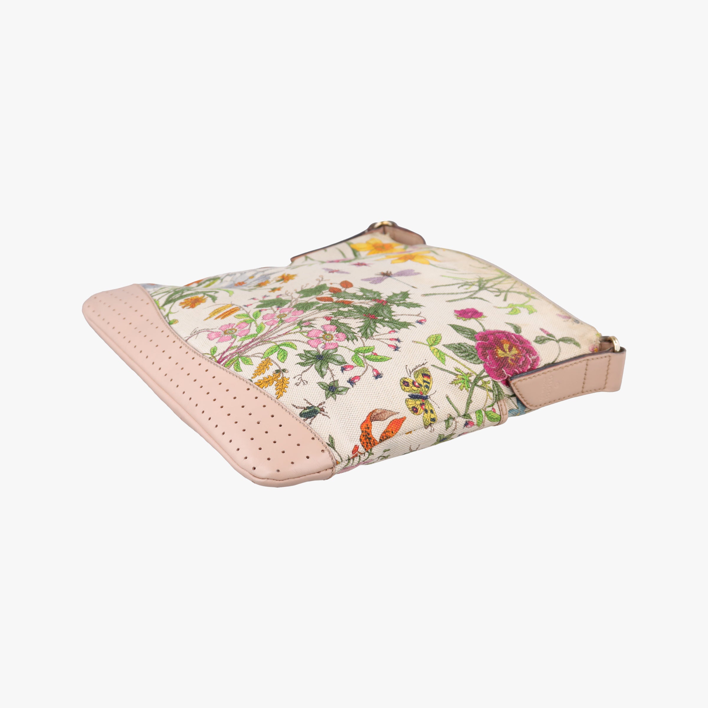 Pre-owned Gucci Flora Multicolour canvas×leather 145857 shoulderbag | stylenewstar