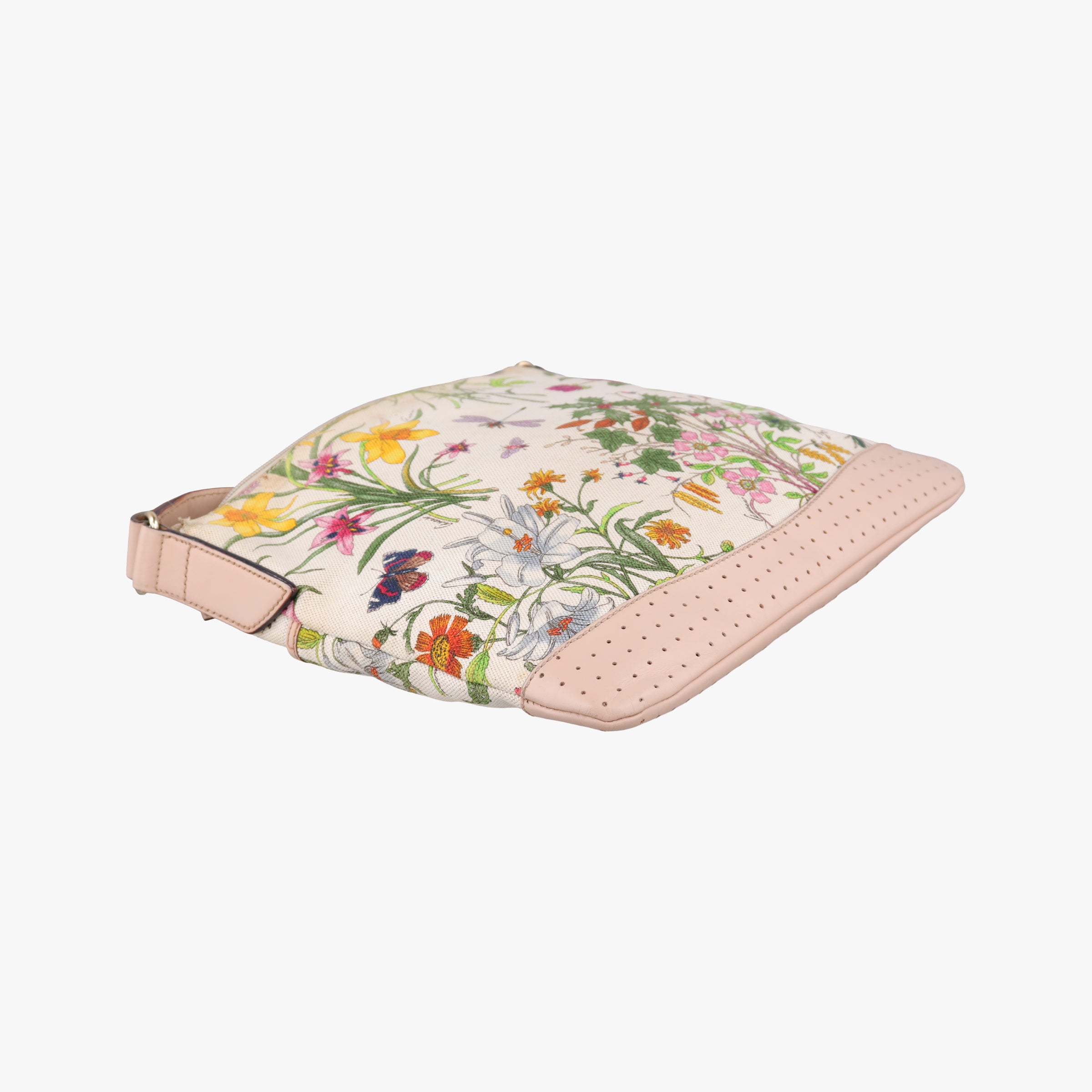 Pre-owned Gucci Flora Multicolour canvas×leather 145857 shoulderbag | stylenewstar