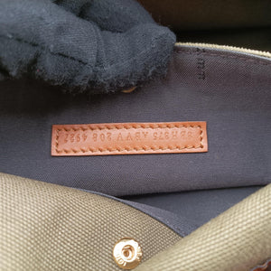 Pre-owned Fendi Peekaboo Green x Brown Canvas x Leather 8BH375 shoulderbag | stylenewstar