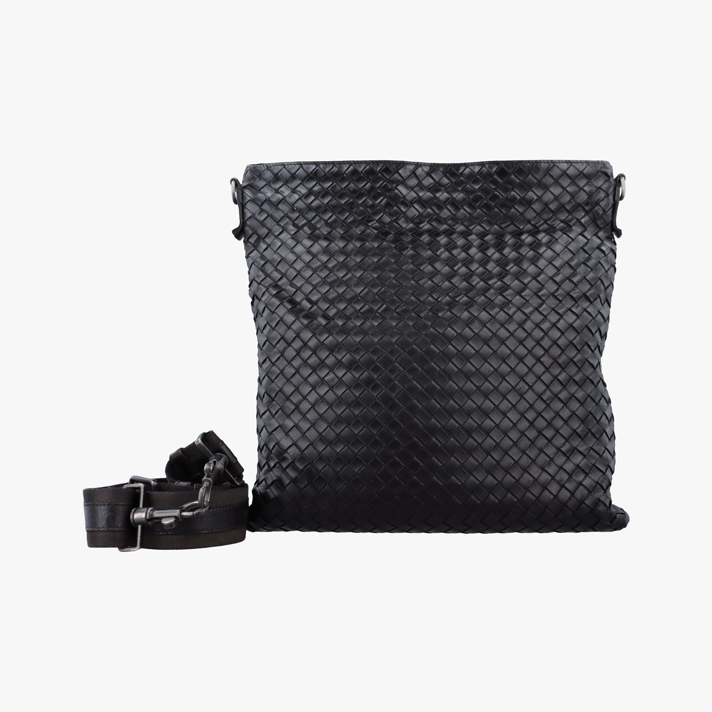 Secondhand Bottega Veneta Intrecciato Black lambskin  shoulderbag | stylenewstar