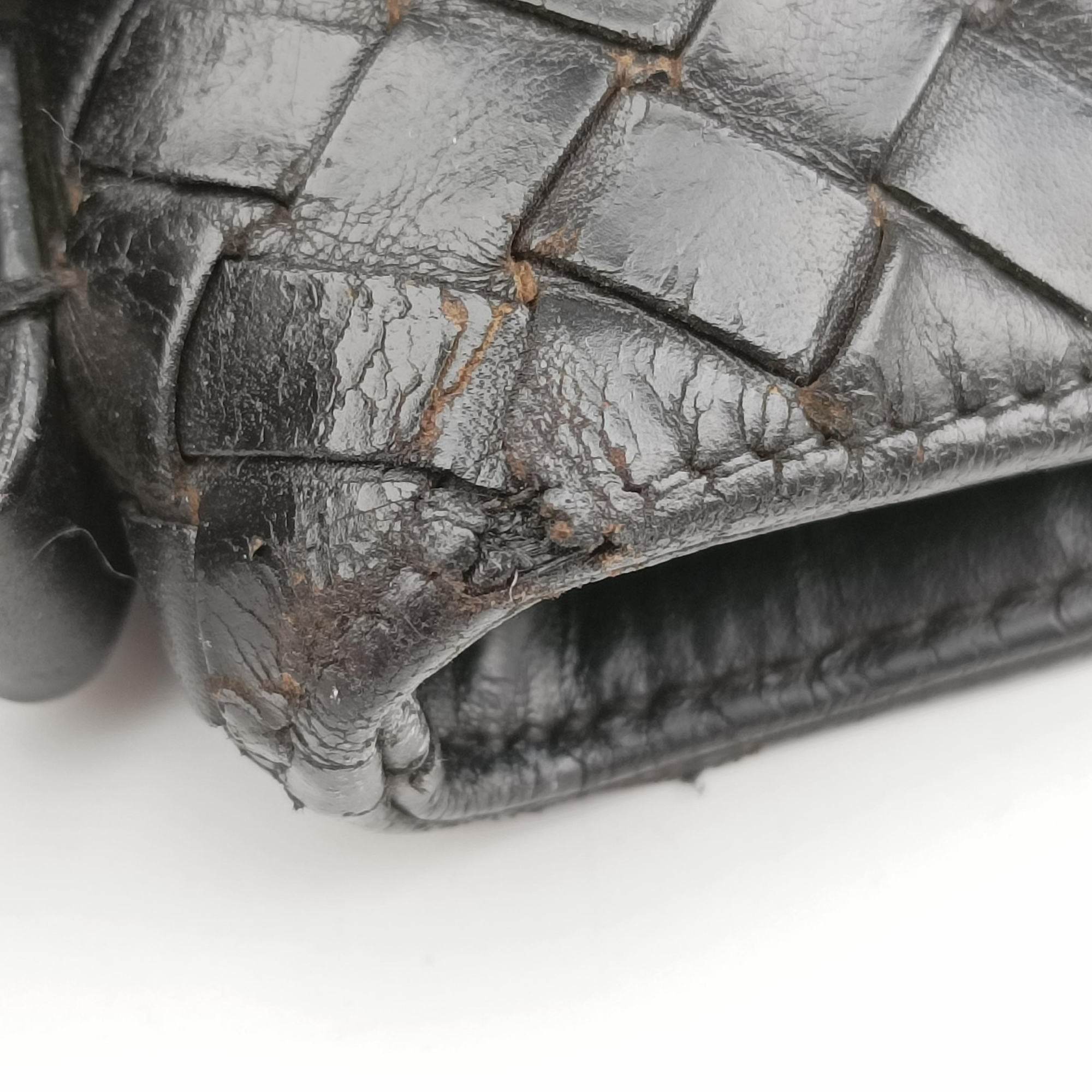 Secondhand Bottega Veneta Intrecciato Black lambskin  shoulderbag | stylenewstar