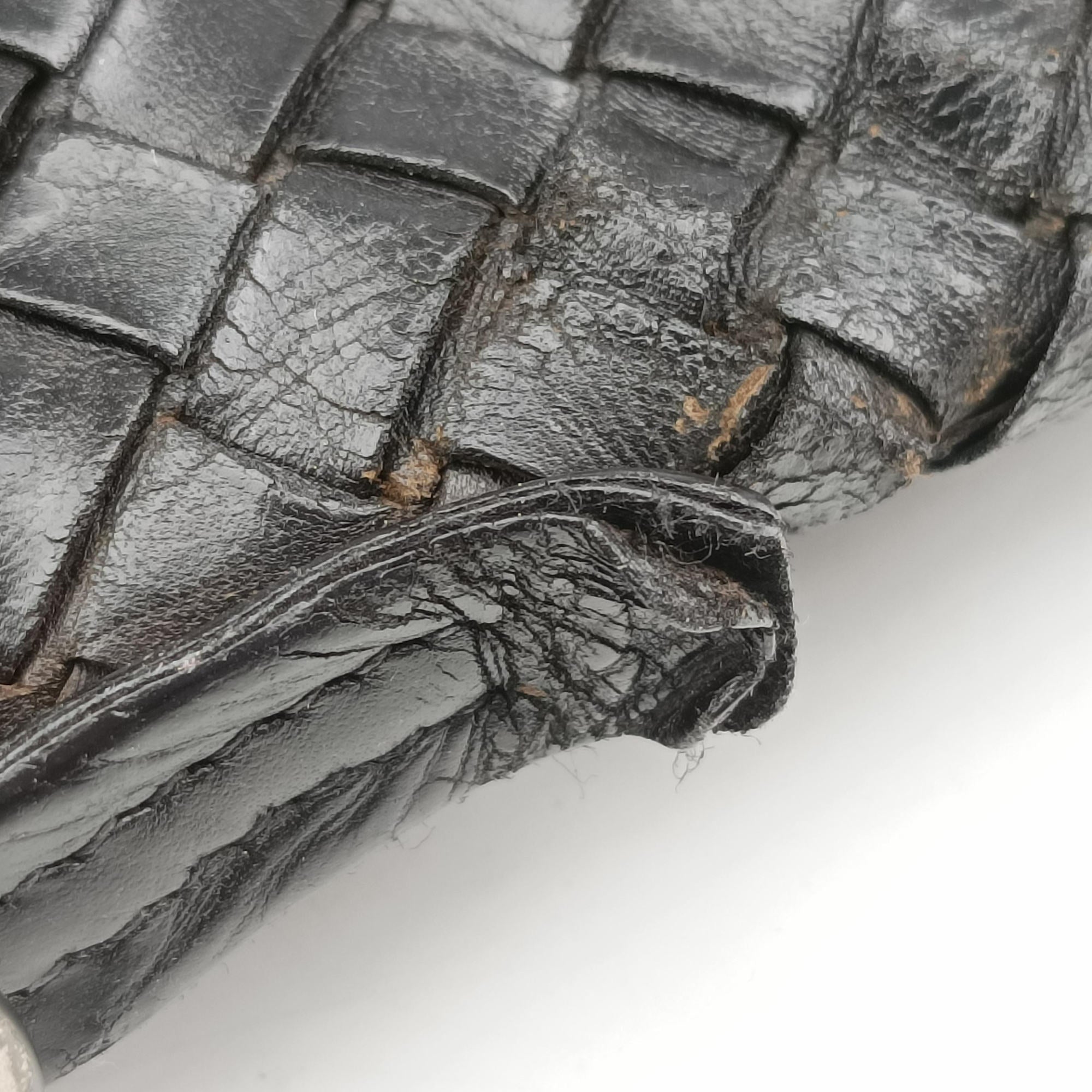 Secondhand Bottega Veneta Intrecciato Black lambskin  shoulderbag | stylenewstar