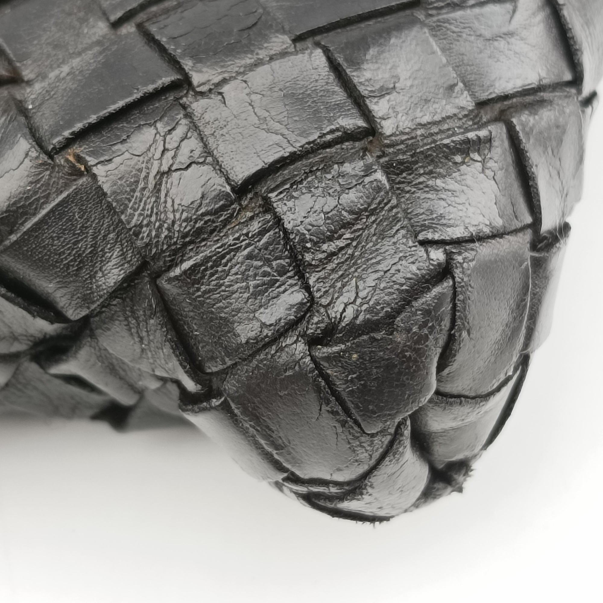 Secondhand Bottega Veneta Intrecciato Black lambskin  shoulderbag | stylenewstar