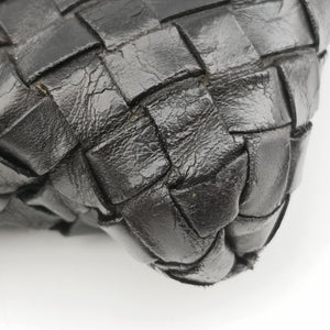 Secondhand Bottega Veneta Intrecciato Black lambskin  shoulderbag | stylenewstar