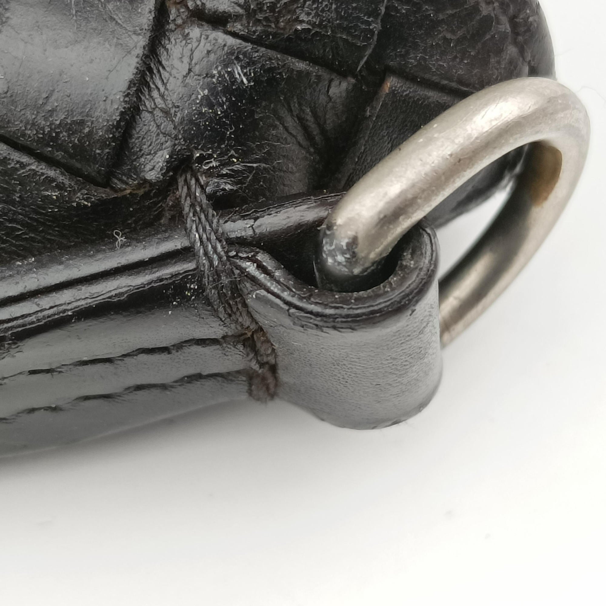 Secondhand Bottega Veneta Intrecciato Black lambskin  shoulderbag | stylenewstar