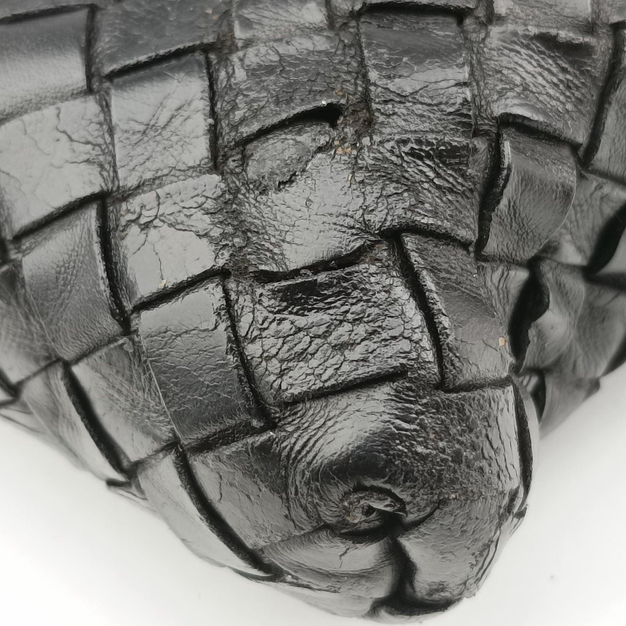 Secondhand Bottega Veneta Intrecciato Black lambskin  shoulderbag | stylenewstar