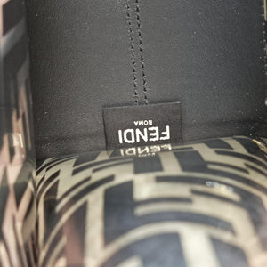 Pre-owned Fendi Runaway Shopper Black PVC Coated Canvas 8BH353 shoulderbag | stylenewstar