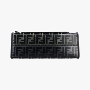 Pre-owned Fendi Runaway Shopper Black PVC Coated Canvas 8BH353 shoulderbag | stylenewstar