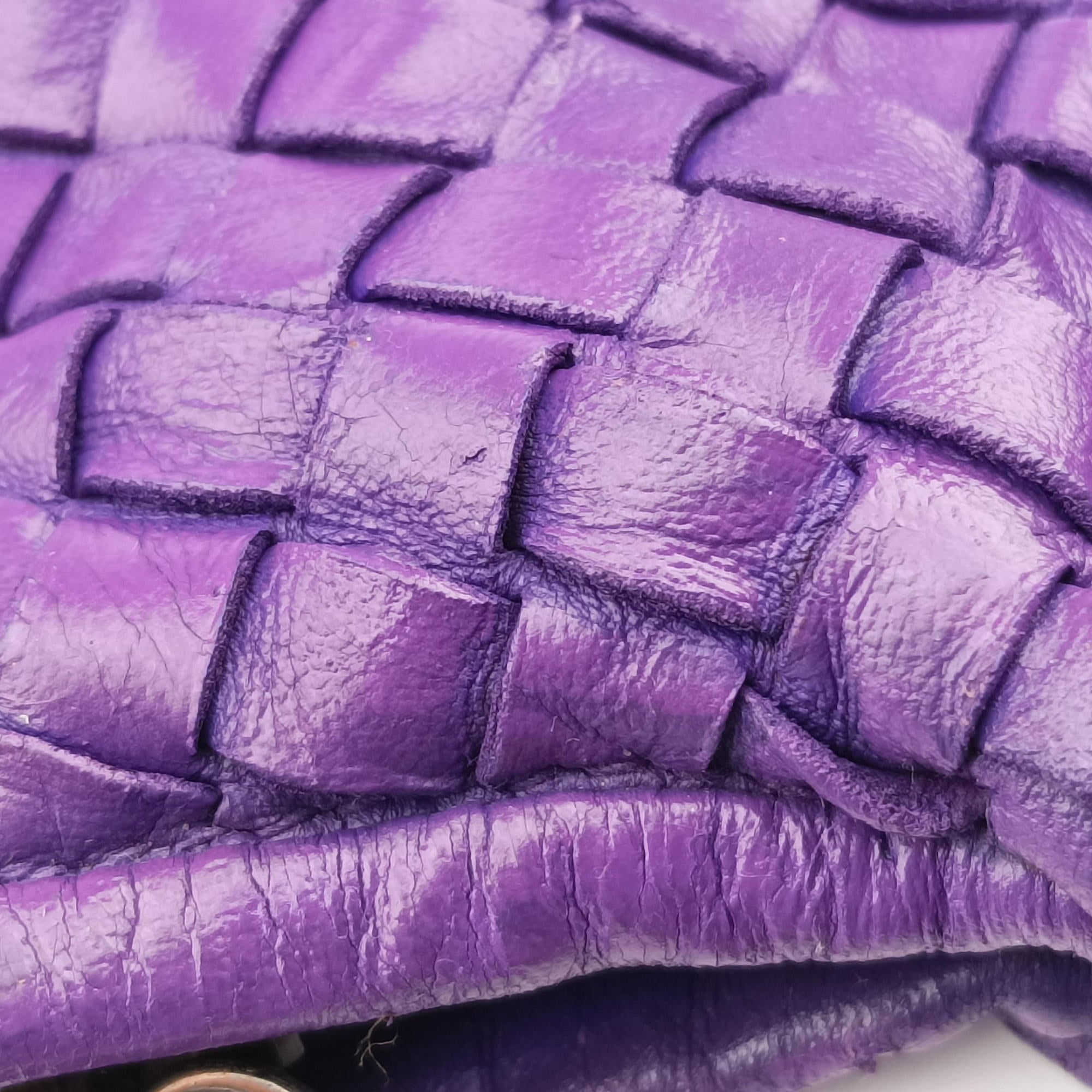 Secondhand Bottega Veneta Intrecciato Purple lambskin  shoulderbag | stylenewstar