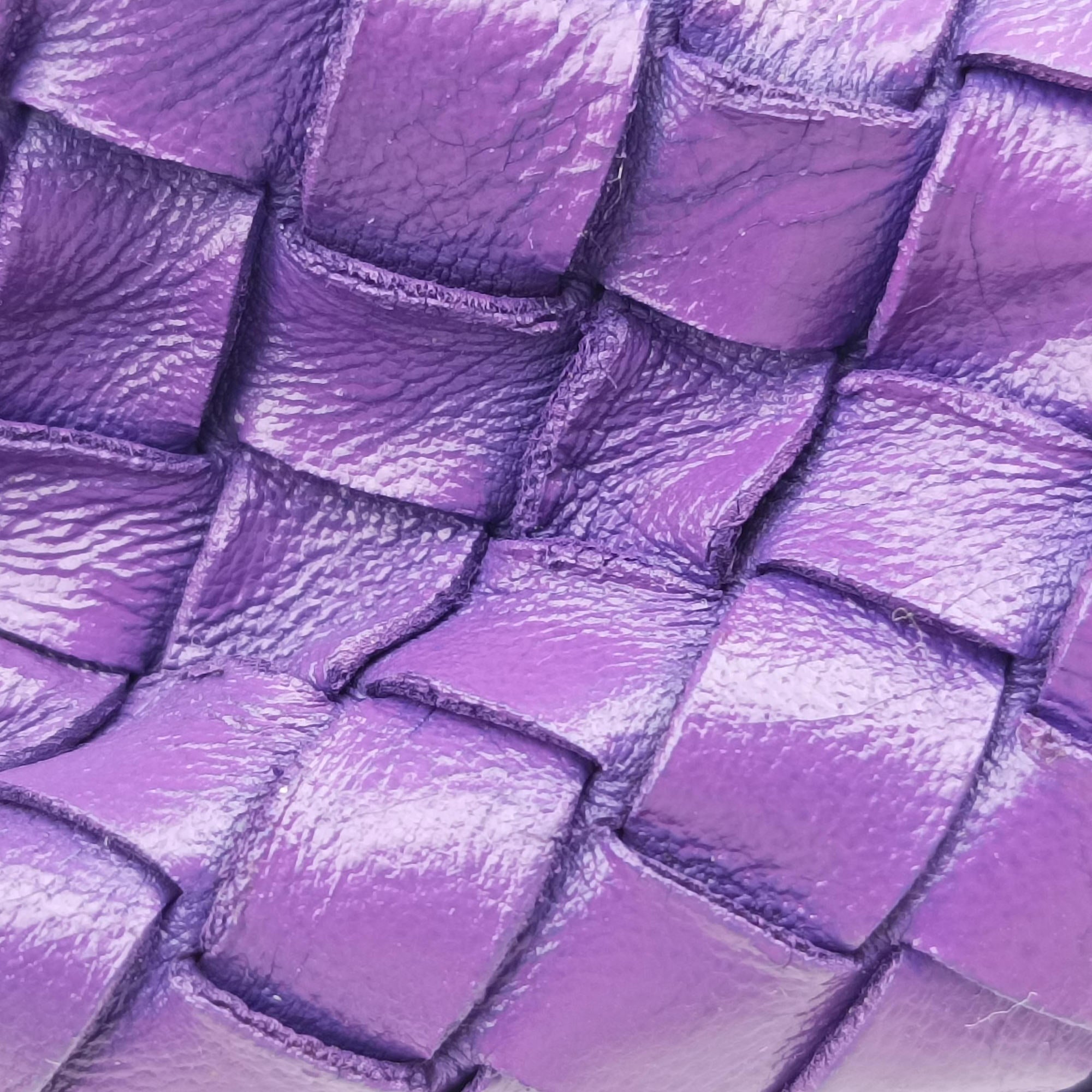 Secondhand Bottega Veneta Intrecciato Purple lambskin  shoulderbag | stylenewstar