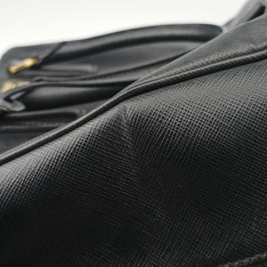 Pre-owned Prada Galleria Black SAFFIANO Leather BN2274 handbag | stylenewstar