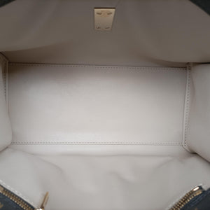 Pre-owned Valextra ISIDE Gray×orange×pink Leather  shoulderbag | stylenewstar