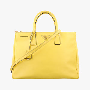 Vintage Prada Galleria Yellow SAFFIANO Leather BN2274 shoulderbag | stylenewstar