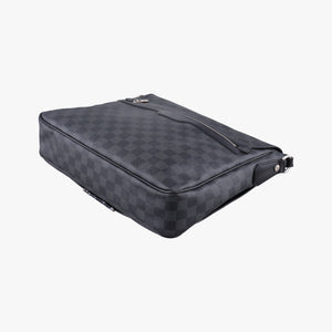 Pre-owned Louis Vuitton DANIEL MM Noir Damier GRAPHITE N58029 shoulderbag | stylenewstar