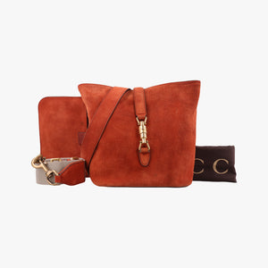 Vintage Gucci New Jackie Brown Suede 380579 shoulderbag | stylenewstar