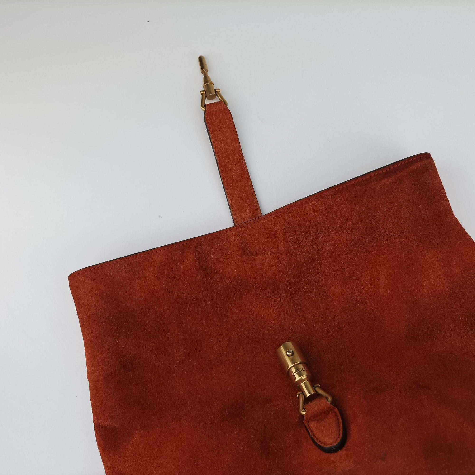Vintage Gucci New Jackie Brown Suede 380579 shoulderbag | stylenewstar