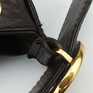 Pre-owned Gucci Guccissima Interlocking Icon Hobo Brown leather 223951 shoulderbag | stylenewstar