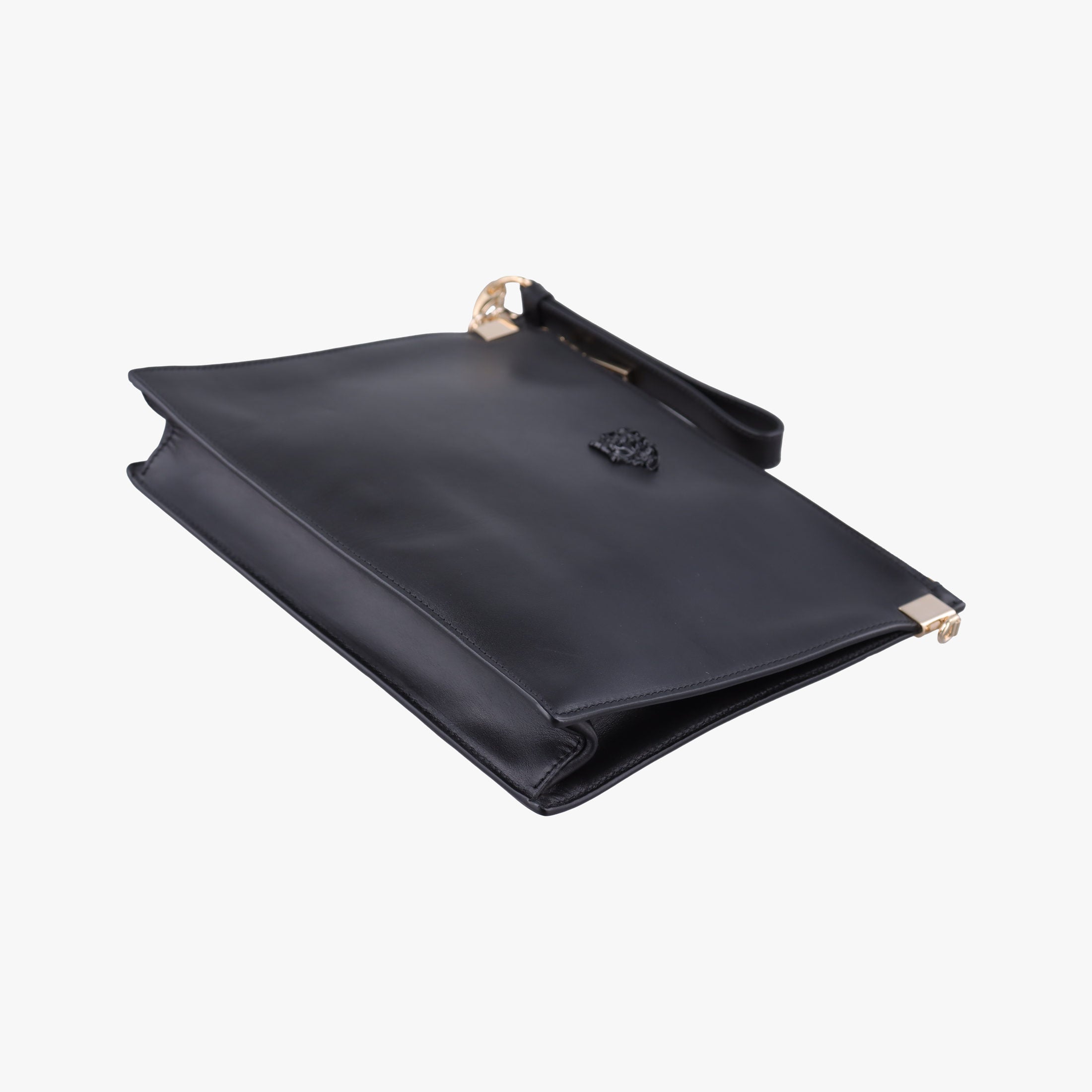 Vintage VERSACE La Medusa Black Leather  shoulderbag | stylenewstar