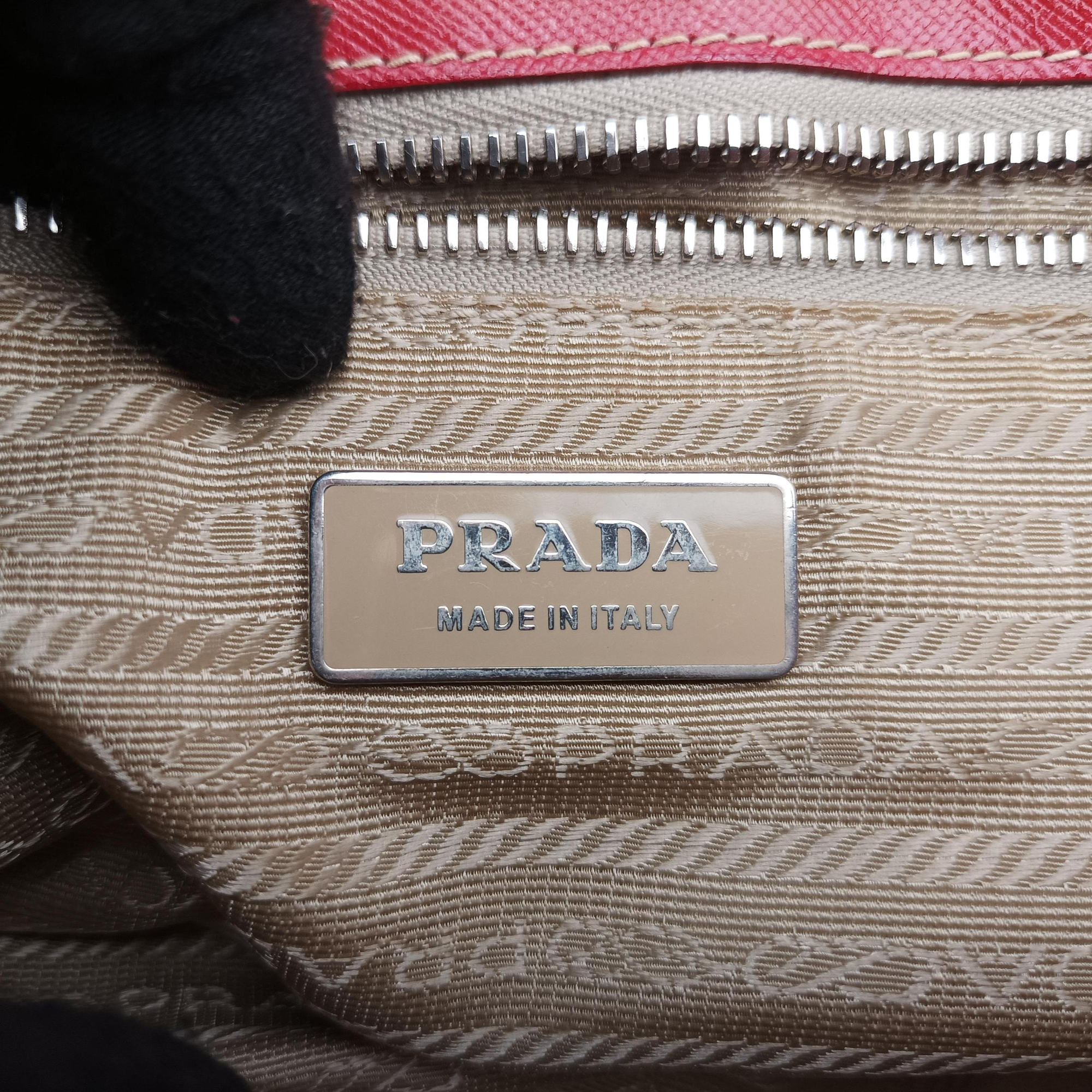 Vintage Prada Tessuto pocket Multicolour Cloth×leather  shoulderbag | stylenewstar